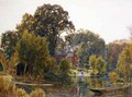 Aspen Trees in Autumn - Albert Goodwin