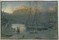 The port of Solla Majorca - Albert Goodwin