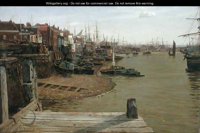 The Thames at Limehouse - Charles Napier Hemy