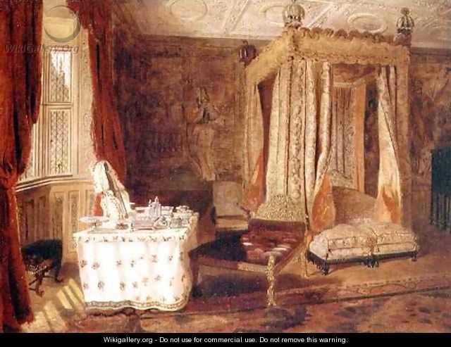 Interior of a Bedroom at Knole Kent - W.S.P. Henderson