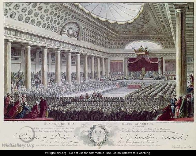 Opening of the Estates General at Versailles - Isidore Stanislas Helman