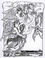 Illustration for The Little Mermaid tale by Hans Christian Andersen 1805-75 - Levine Helmer