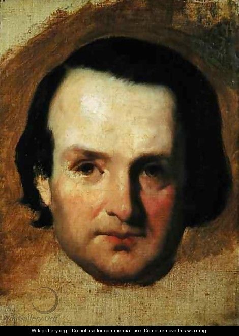 Study for a portrait of Victor Hugo 1802-85 - Francois - Joseph Heim