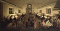 Interior of an Inn with men dining - Wolfgang Heimbach