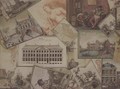 A Trompe Loeil of Twenty five drawings and watercolours - Carolus Hellebaut