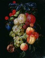 A Garland of Fruit - Cornelis De Heem