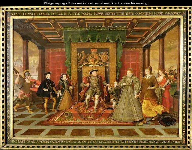 The Family of Henry VIII An Allegory of the Tudor Succession - Lucas de Heere
