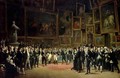 Charles X presenting awards to the artists at the end of the exhibition of 1824 - Francois - Joseph Heim