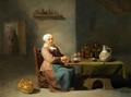 A Woman in a kitchen - Willem van, the Elder Herp