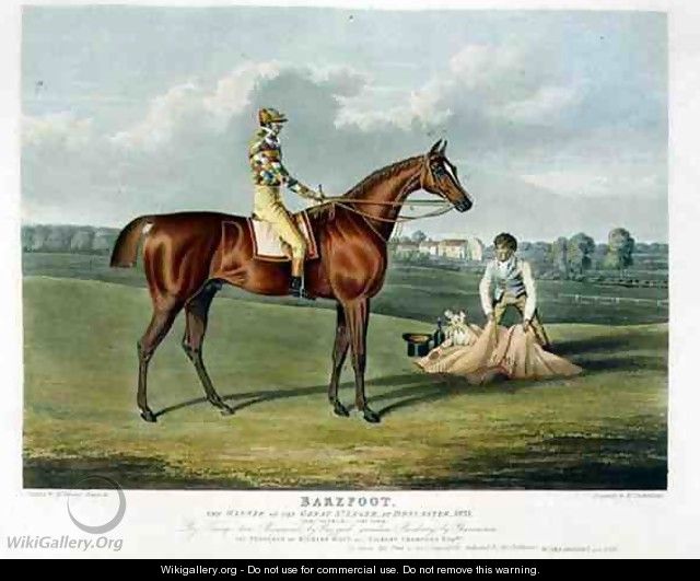Barefoot the Winner of the Great St Leger at Doncaster - (after) Herring Snr, John Frederick