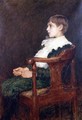 Portrait of the Artists Son Lorenz - Sir Hubert von Herkomer