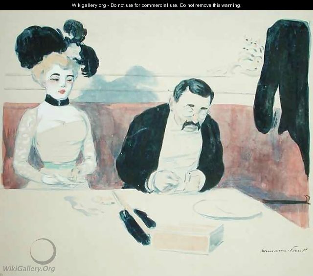 Couple in a Restaurant - Paul Hermann