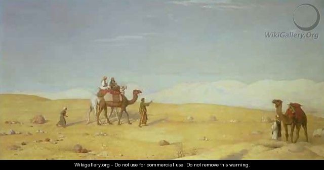 The Valley of Moses in the Sinai Desert - John Rogers Herbert