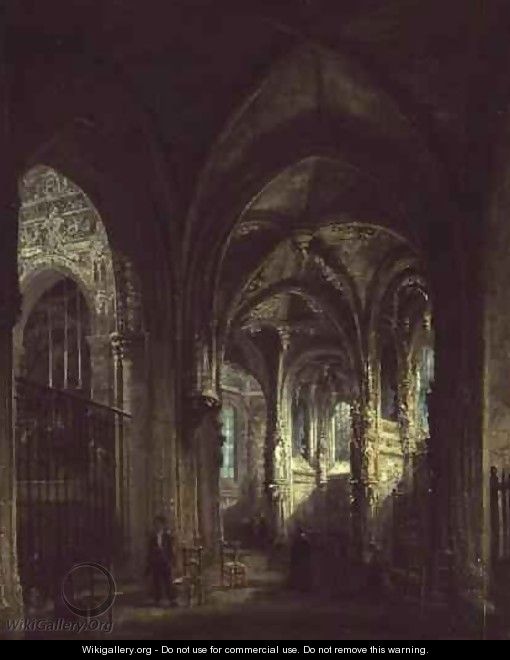 Interior of the Church of St Pierre Caen - Francois d