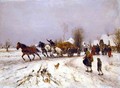 A Village in Winter - Thomas Ludwig Herbst