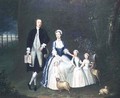 Baptist Noel 4th Earl of Gainsborough and His Wife Elizabeth with their Children - William Henesy