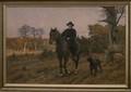 Bismarck on Horseback with Dog - Ernest Henseler