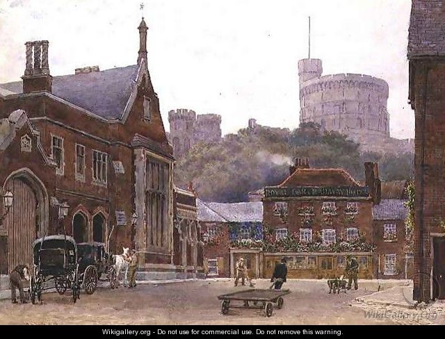 South West Station and Round Tower from Windsor - George Moore Henton