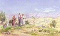 The Holy Family Approaching Jerusalem from Nazareth - John Rogers Herbert