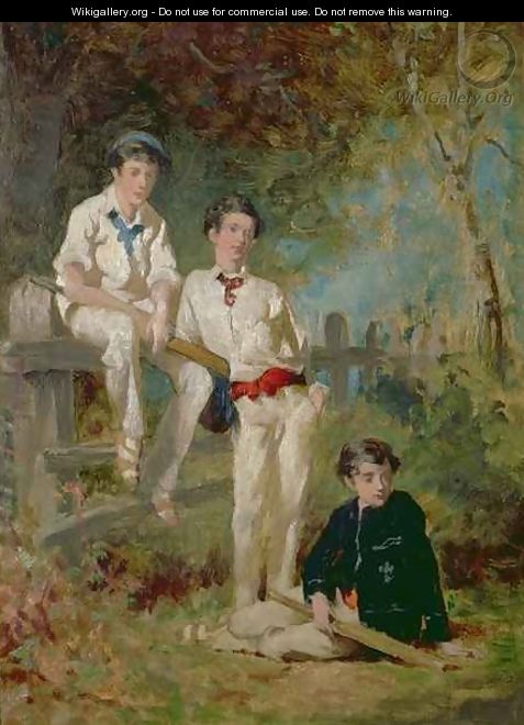 Three Young Cricketers - George Elgar Hicks