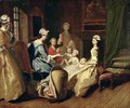 Pamela tells a nursery tale from Pamela or Virtue Rewarded - Joseph Highmore