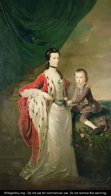 Mary Countess of Shaftsbury and her Son Anthony Ashley Cooper - Joseph Highmore