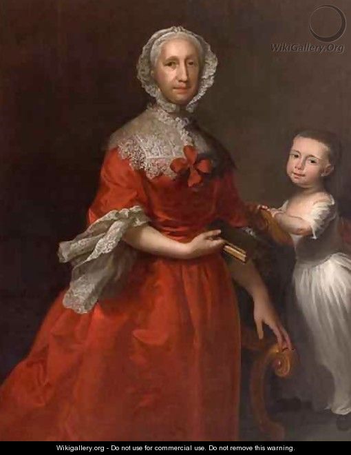 Isabella Lee and her Grandson William Waller - Joseph Highmore