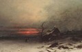 Returning home at sunset - Friedrich Josef Nicolai Heydendahl