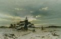 A Village in the Snow - Friedrich Josef Nicolai Heydendahl