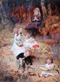 Five Children Playing in the Forest - George Elgar Hicks