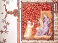 Jean de France 1340-1416 Duke of Berry Praying Before the Virgin and Child from Les Petites Heures de Duc de Berry - Jacquemart De Hesdin