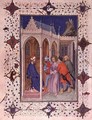 Hours of the Cross Prime Christ in front of Pilate from the Tres Riches Heures du Duc de Berry - Jacquemart De Hesdin