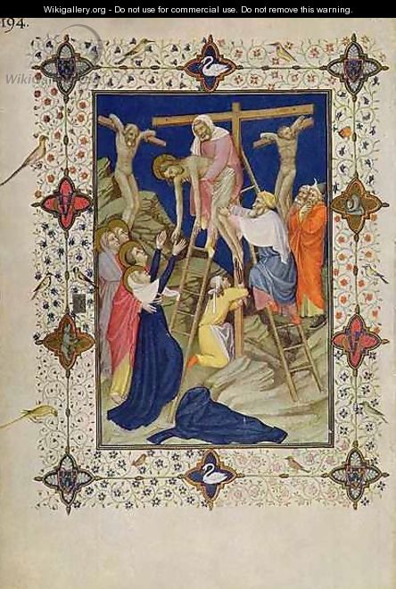 Hours of the Cross Vespers the Descent from the Cross - Jacquemart De Hesdin