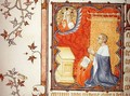 Jean de France 1340-1416 Duke of Berry Praying Before the Eternal Father from Les Petites Heures de Duc de Berry - Jacquemart De Hesdin