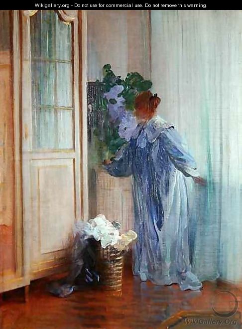 The Wife of the Painter at the Window - Curt Herrmann