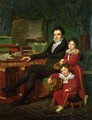 Casimir Perier 1777-1832 and his two sons - Louis Hersent
