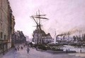 The Quay at Honfleur - Emile Antoine Francois Herson