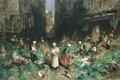 The Vegetable Market - Louis Adolphe Hervier