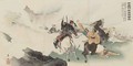 Scouts Clash Outside the Seven Star Gate Shichiseimon gai sekko shototsu Meiji era - Yoshikuni Hirose