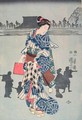 Act three of the drama Chushingura - Utagawa or Ando Hiroshige