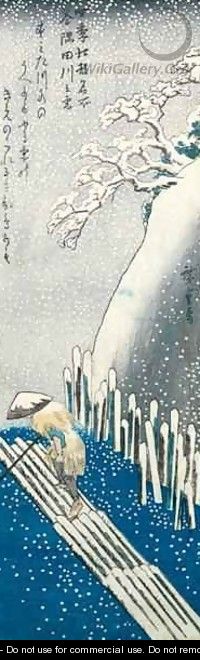 Winter Scene - Utagawa or Ando Hiroshige