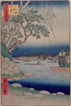 The Banks of the Omaya from 100 Views of Edo - Utagawa or Ando Hiroshige