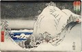 TH Riches 1913 Bizen Ukazan from the series Mountain and Sea compared to wrestlers - Utagawa or Ando Hiroshige