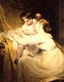 Portrait of Mrs De Wint and her Daughter Helen - William Hilton
