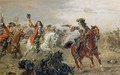 Oudenaarde A Cavalry Skirmish - Robert Alexander Hillingford