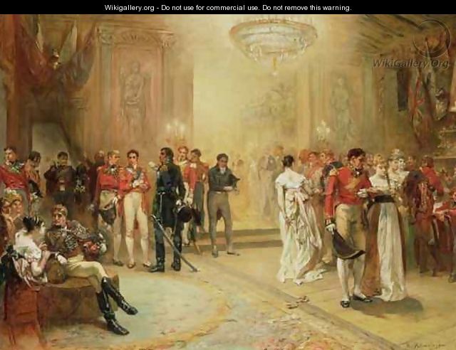 The Duchess of Richmonds Ball on the 15th June 1815 - Robert Alexander Hillingford