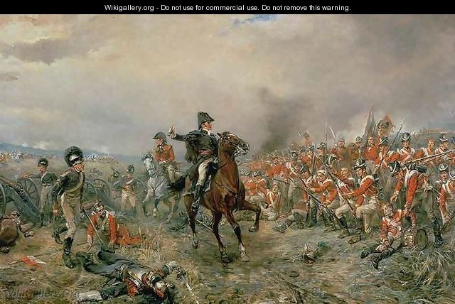 The Duke of Wellington at Waterloo - Robert Alexander Hillingford
