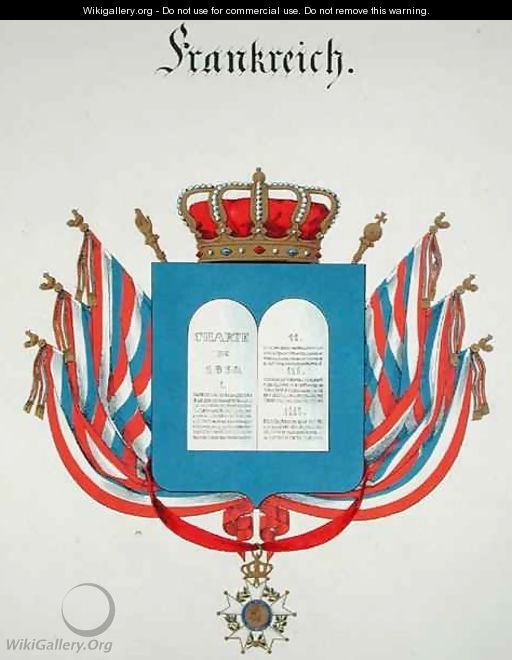 Charter and Pendant of the Order of the French Legion of Honour - C. Hildebrandt