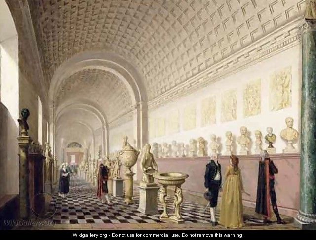 The Inner Gallery of the Royal Museum at the Royal Palace Stockholm - Pehr Hillestrom