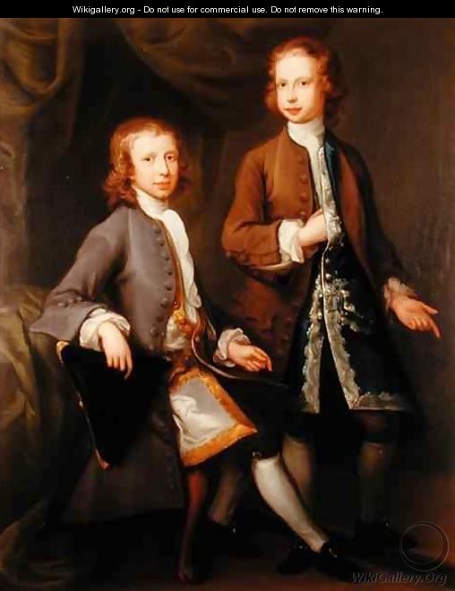 Portrait of Thomas and George Parker - William Hoare